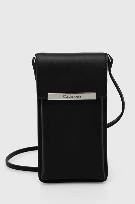 Obal na mobil Calvin Klein čierna farba, K60K612192