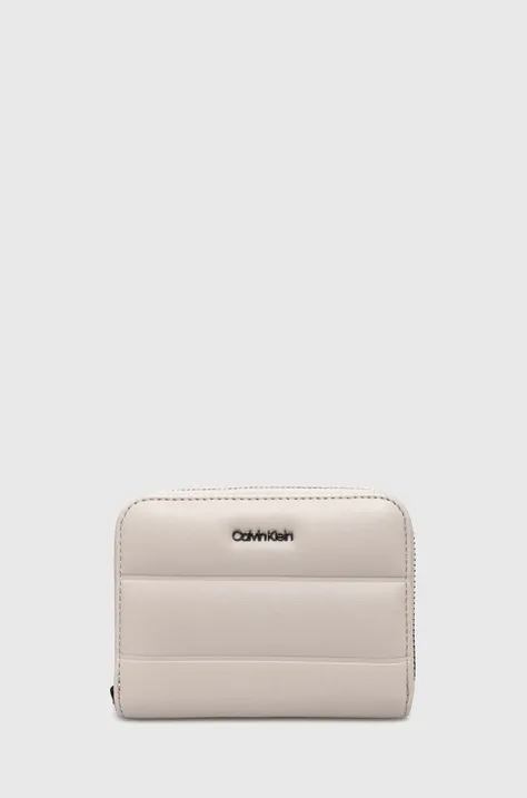 Πορτοφόλι Calvin Klein χρώμα: γκρι, K60K612201