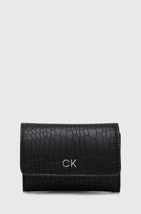 Peňaženka Calvin Klein dámska, čierna farba, K60K612636