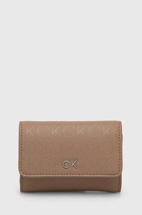 Calvin Klein portofel femei, culoarea maro, K60K612637