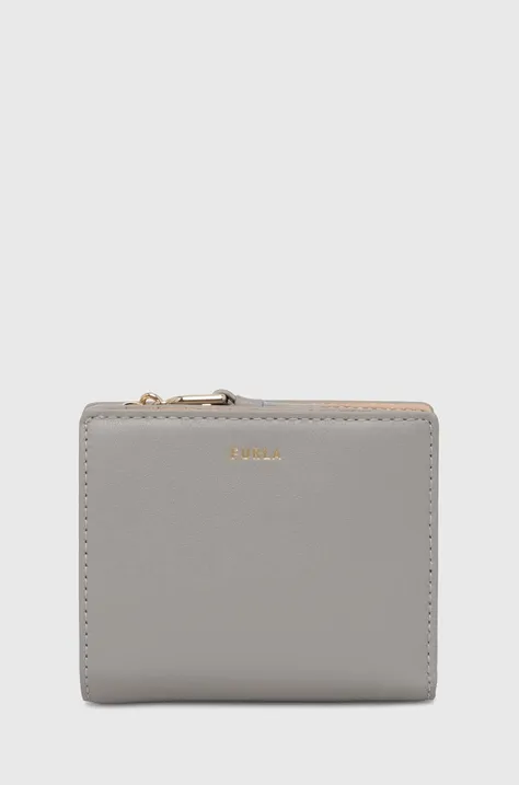 Kožená peněženka Furla šedá barva, WP00451 BX2045 3291S