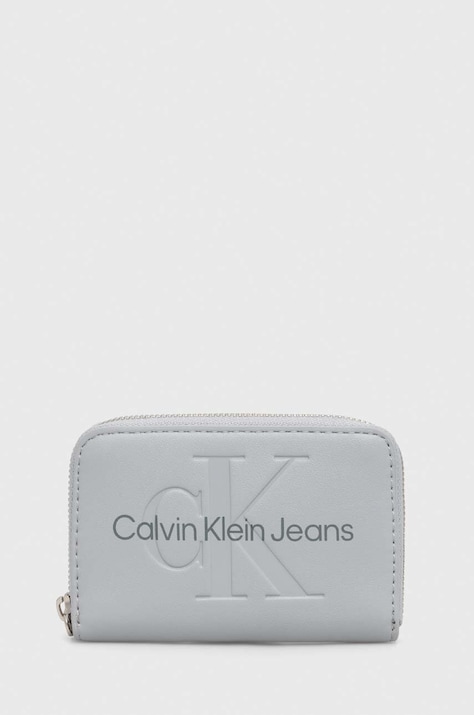 Peněženka Calvin Klein Jeans modrá barva, K60K612255