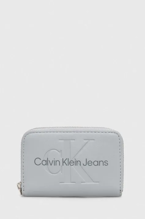 Calvin Klein Jeans portfel damski kolor niebieski K60K612255