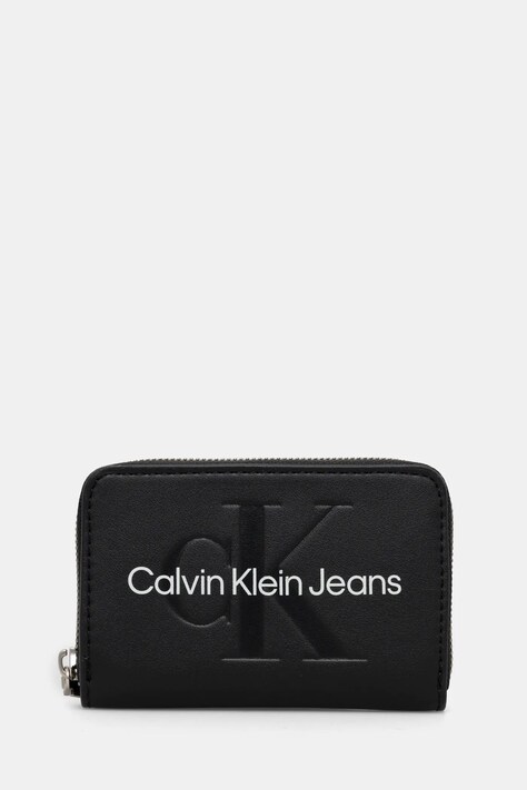 Calvin Klein Jeans portofel femei, culoarea negru, K60K612255