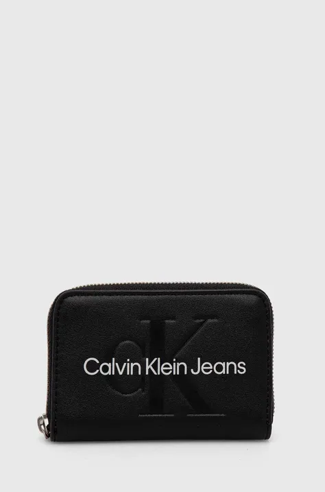 Peňaženka Calvin Klein Jeans dámska, čierna farba, K60K612255
