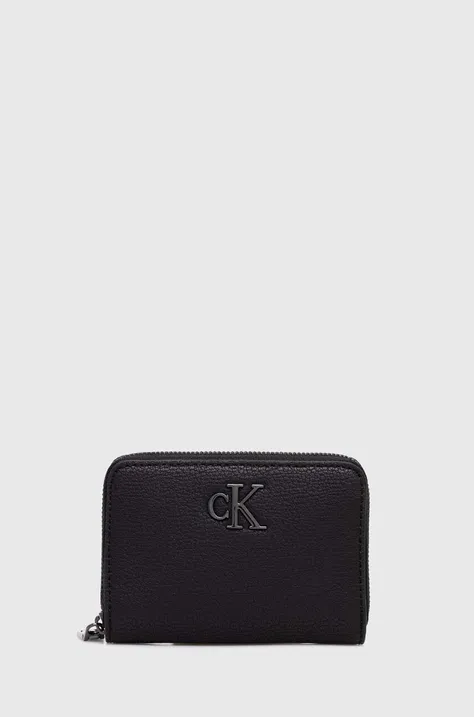 Calvin Klein Jeans portfel damski kolor czarny K60K612262