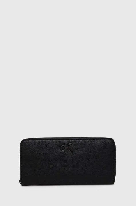 Peňaženka Calvin Klein Jeans dámska, čierna farba, K60K612266