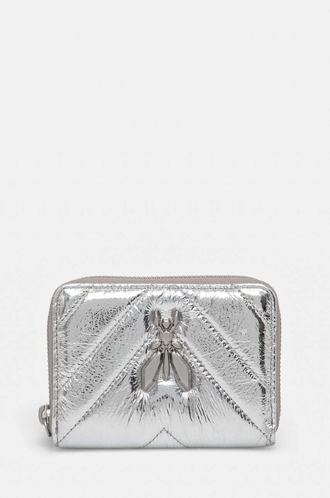 Patrizia Pepe portofel de piele femei, culoarea argintiu, 8Q0019 L112