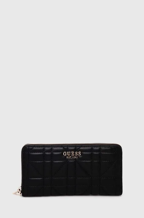 Peňaženka Guess ASSIA dámska, čierna farba, SWQG84 99460