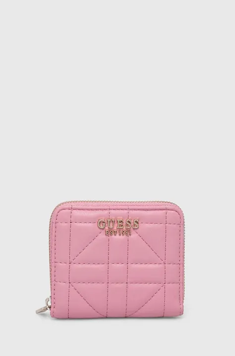 Peněženka Guess ASSIA růžová barva, SWQG84 99370