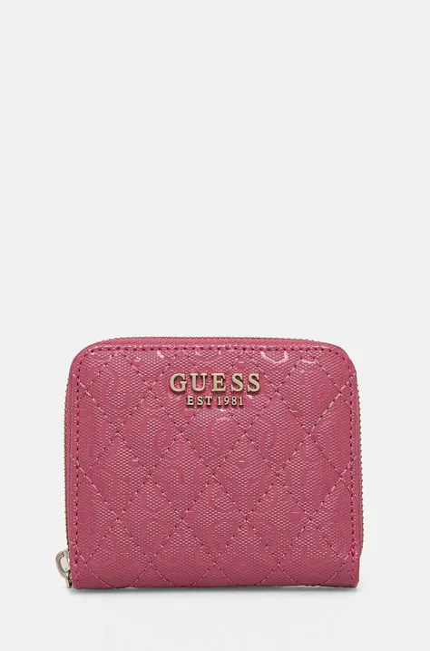 Guess portfel YARMILLA damski kolor fioletowy SWGG93 22370