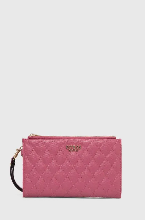 Guess portfel YARMILLA damski kolor różowy SWGG93 22570