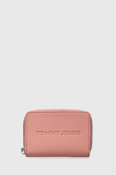 Tommy Jeans portofel femei, culoarea roz, AW0AW16387
