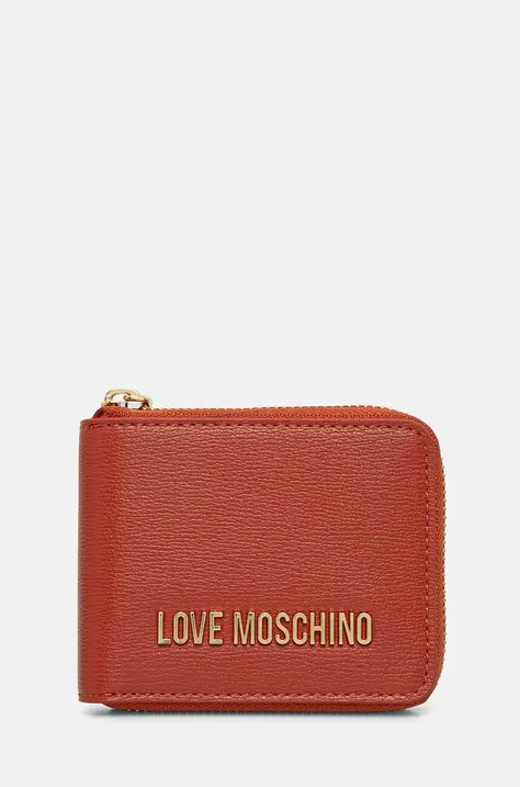 Peňaženka Love Moschino dámska, oranžová farba, JC5639PP1LLD0000