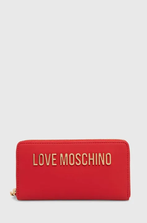 Peněženka Love Moschino červená barva, JC5611PP1LKD0000