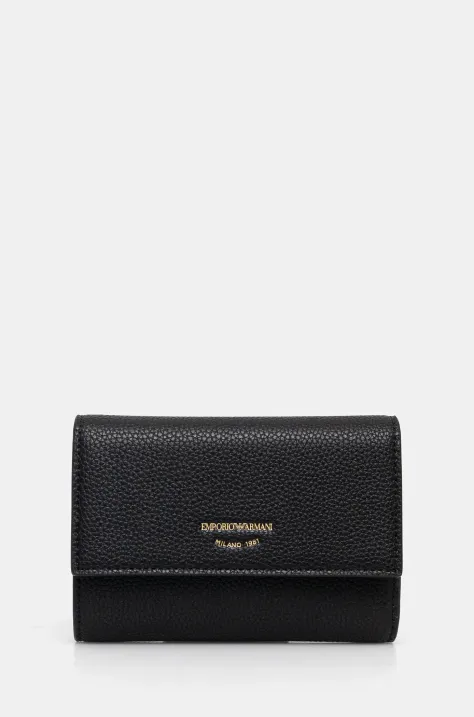 Emporio Armani portofel femei, culoarea negru, EW000368 AF11953