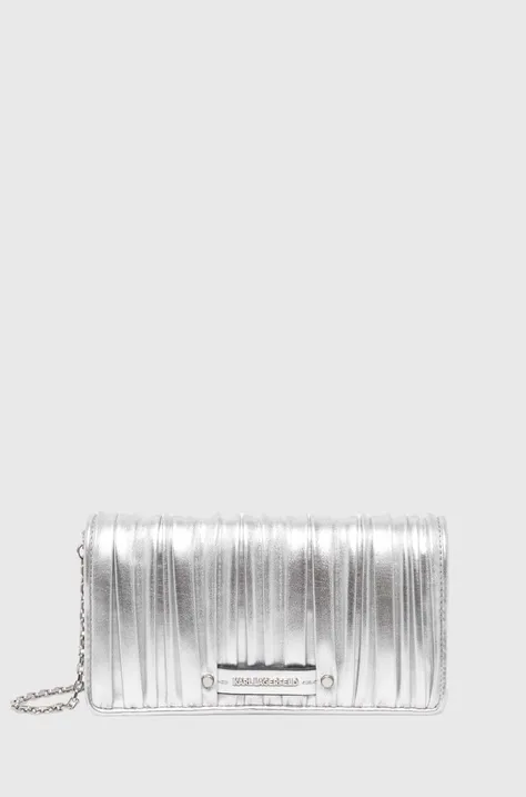 Karl Lagerfeld kopertówka kolor srebrny 245W3229