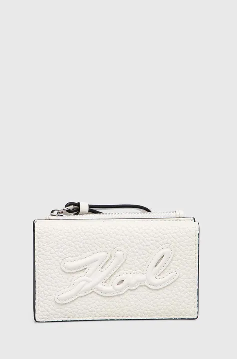 Peňaženka Karl Lagerfeld dámska, béžová farba, 245W3237