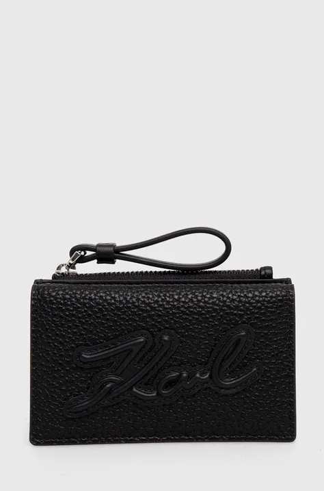 Peňaženka Karl Lagerfeld dámska, čierna farba, 245W3237