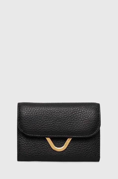 Шкіряний гаманець Coccinelle DEW жіночий колір чорний E2 QTF 11 F0 01