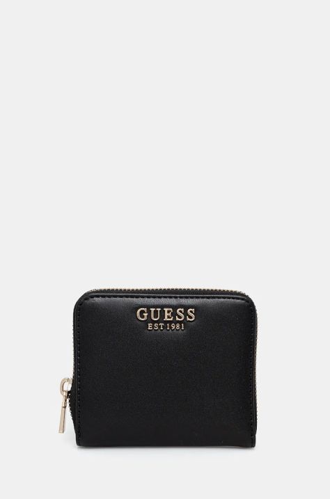 Guess portofel LAUREL femei, culoarea negru, SWVC85 00137