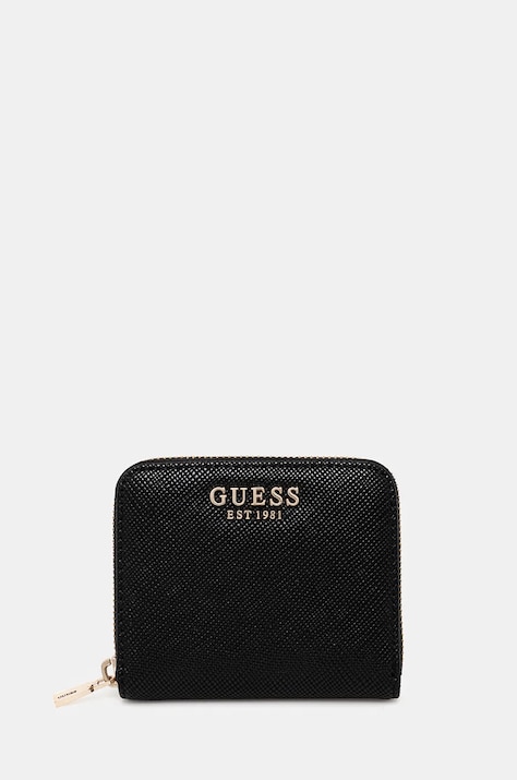 Guess portofel LAUREL femei, culoarea negru, SWZG85 00137