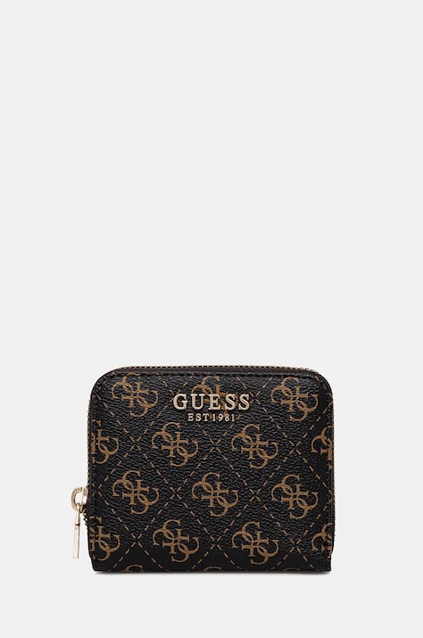 Guess portofel LAUREL femei, culoarea maro, SWQE85 00137