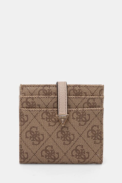 Peněženka Guess LAUREL hnědá barva, SWSG85 00152