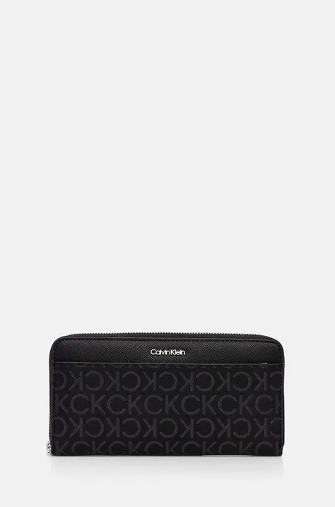 Peňaženka Calvin Klein dámska, čierna farba, K60K612672