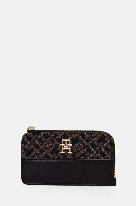 Tommy Hilfiger portofel femei, culoarea negru, AW0AW17152