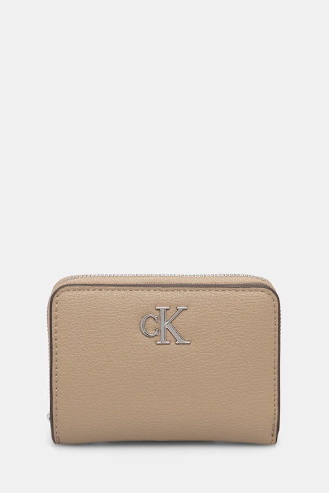 Peněženka Calvin Klein Jeans béžová barva, K60K612740