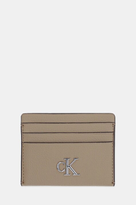 Calvin Klein Jeans card holder culoarea bej, K60K612746