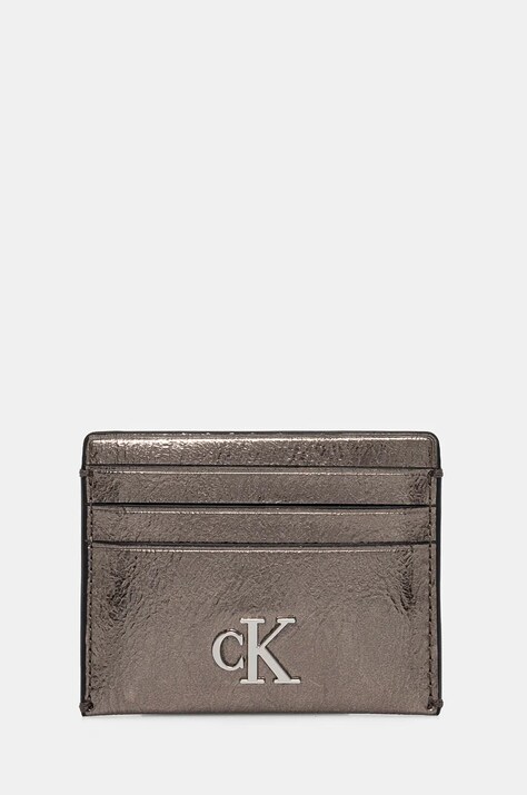 Чохол на банківські карти Calvin Klein Jeans колір срібний K60K612750