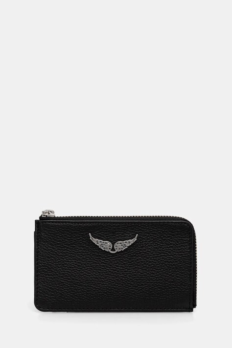 ZADIG&VOLTAIRE portfel skórzany damski kolor czarny LWSG00011