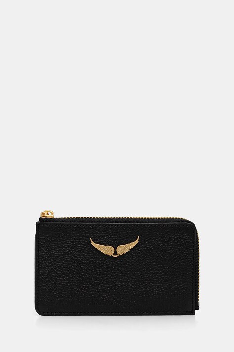 ZADIG&VOLTAIRE portfel skórzany damski kolor czarny LWSG00011