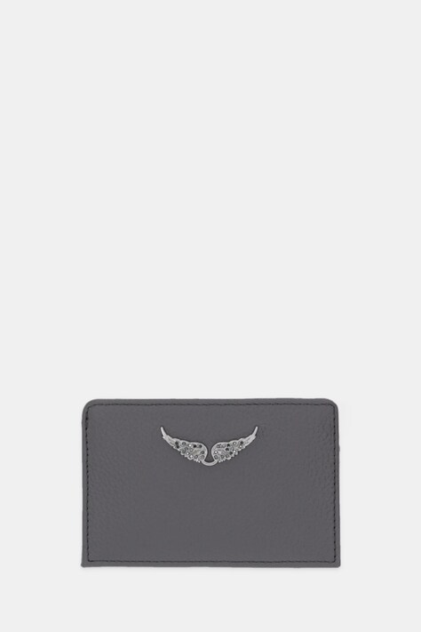 ZADIG&VOLTAIRE etui na karty skórzane kolor szary LWSG00001