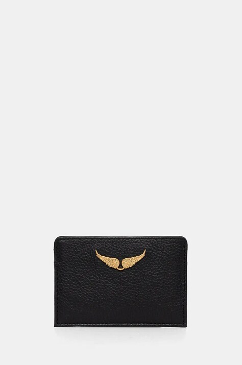 ZADIG&VOLTAIRE etui na karty skórzane kolor czarny LWSG00001