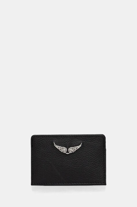 ZADIG&VOLTAIRE etui na karty skórzane kolor czarny LWSG00001