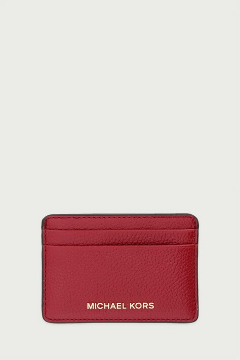 MICHAEL Michael Kors Etui na karty skórzane czerwone 32F7GF6D0L