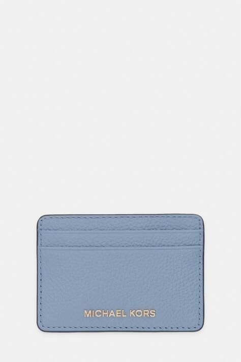MICHAEL Michael Kors etui na karty skórzane kolor niebieski 32F7GF6D0L