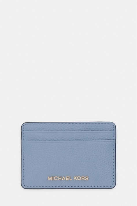 MICHAEL Michael Kors etui na karty skórzane kolor niebieski 32F7GF6D0L