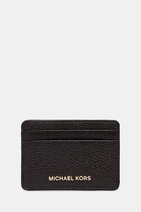 MICHAEL Michael Kors etui na karty skórzane kolor brązowy 32F7GF6D0L