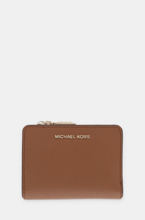 Кожен портфейл MICHAEL Michael Kors дамски в кафяво 32S4G8ED7L