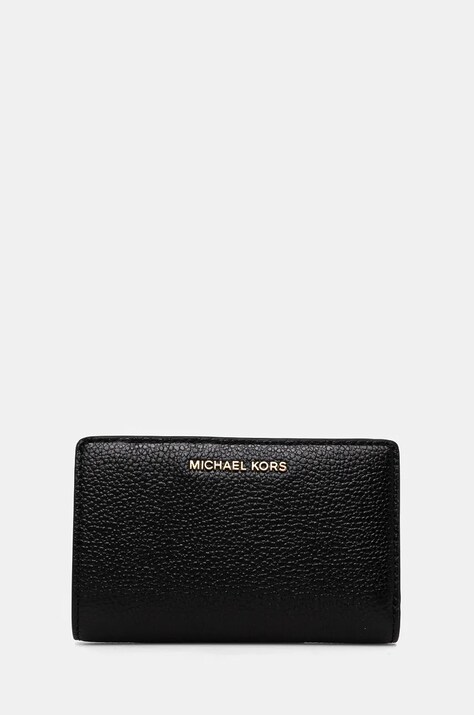 Шкіряний гаманець MICHAEL Michael Kors жіночий колір чорний 32R4G8ED6L