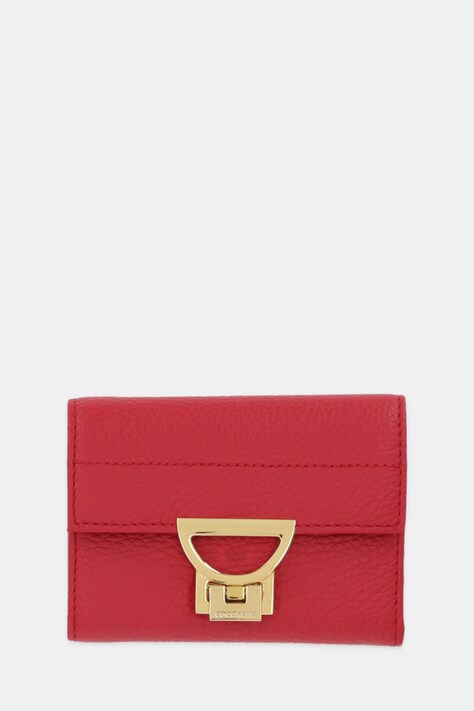 Coccinelle portfel skórzany damski kolor czerwony E2 MD5 11 F0 01