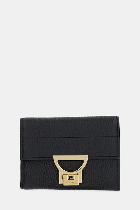 Coccinelle portfel skórzany damski kolor czarny E2 MD5 11 F0 01