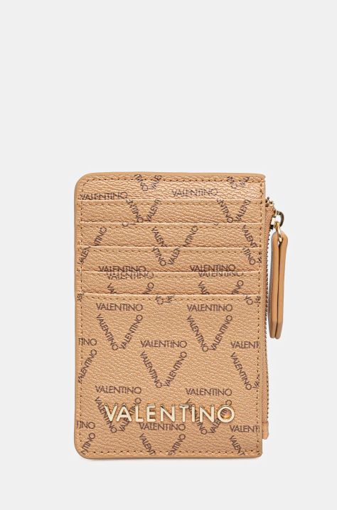 Θήκη για κάρτες Valentino Bags χρώμα: μπεζ, VPS8GT820