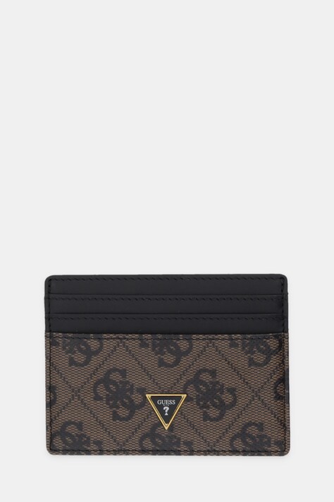 Guess etui na karty skórzane MITO kolor brązowy SMVELE LEA25