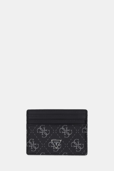 Guess etui na karty skórzane MITO kolor czarny SMVELE LEA25