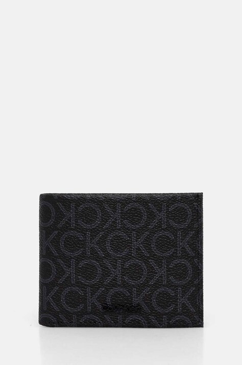 Peňaženka Calvin Klein pánska, čierna farba, K50K512297